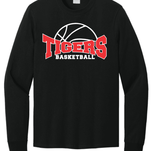 Tigers Basketball Half Ball – Long Sleeve T-Shirt