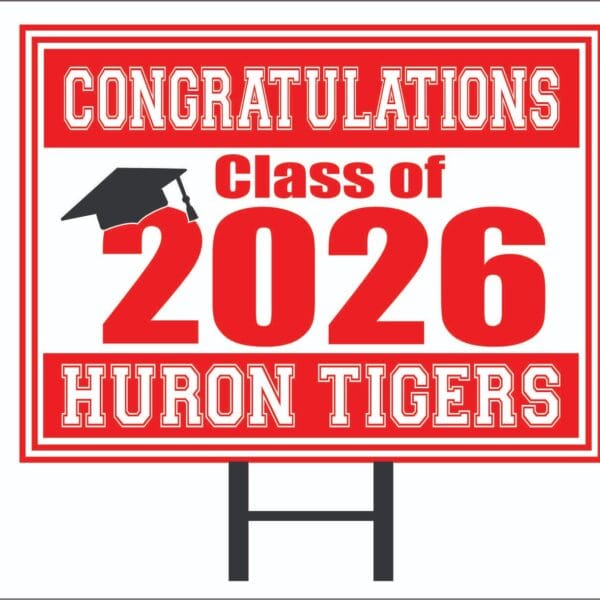 Huron Class of 2026 – Yard Sign (24" x 18")