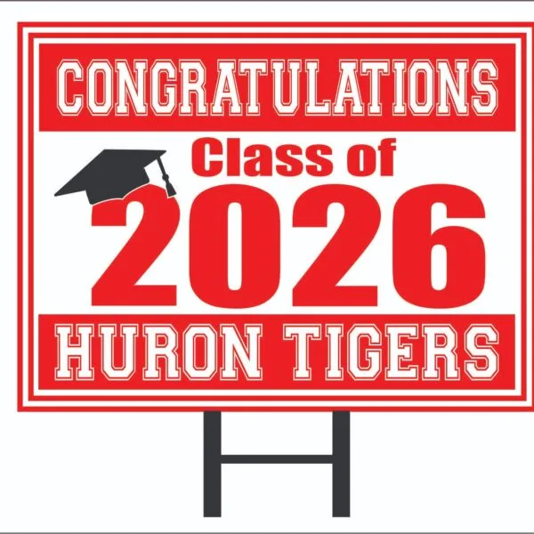 Huron Class of 2026 – Yard Sign (24" x 18")