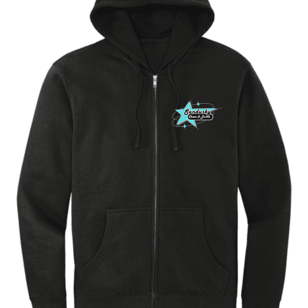 SANDUSKY CHEER & DANCE ZIP- UP HOODED SWEATSHIRT