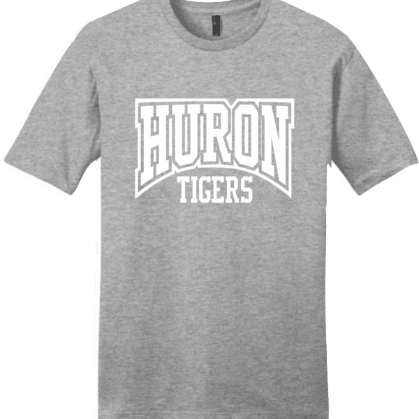 BLOCK HURON TIGERS GRAY T SHIRT