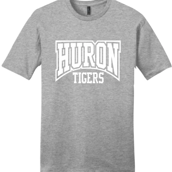 BLOCK HURON TIGERS GRAY T SHIRT