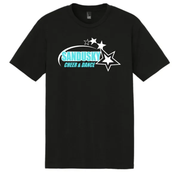 Sandusky Cheer & Dance Alt. Logo BLK TEE