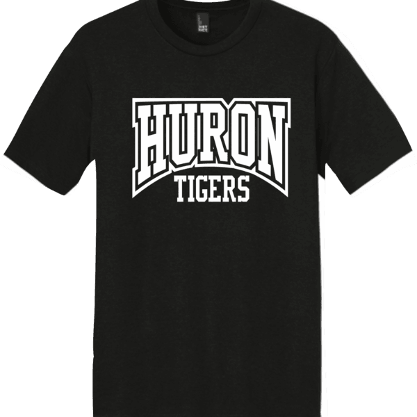 BLOCK HURON TIGERS BLACK TSHIRT