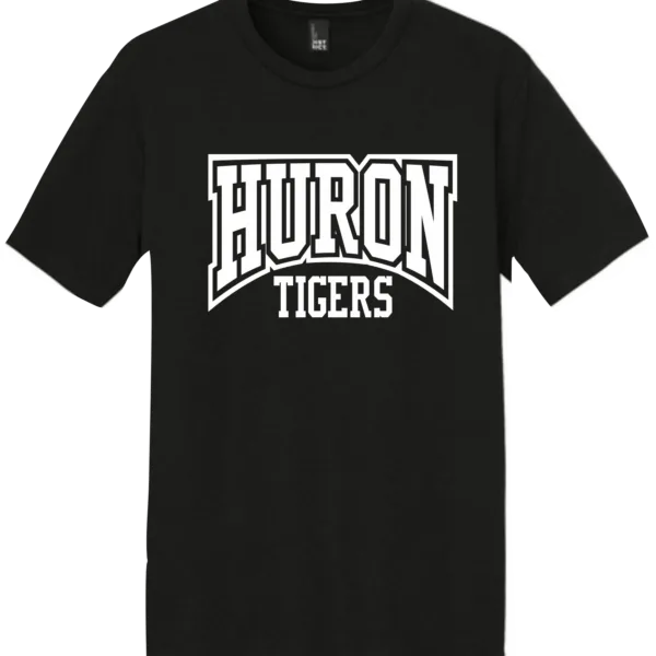 BLOCK HURON TIGERS BLACK TSHIRT