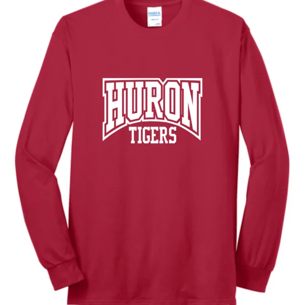 BLOCK HURON TIGERS RED LONG SLEEVE