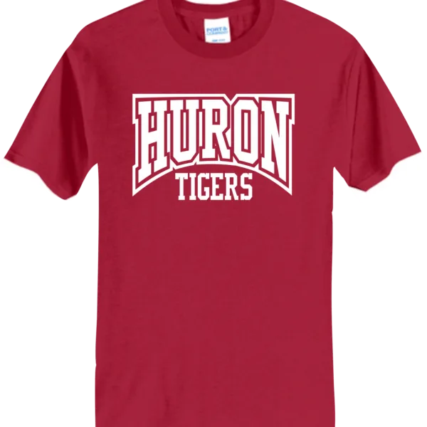 BLOCK HURON TIGERS RED TSHIRT